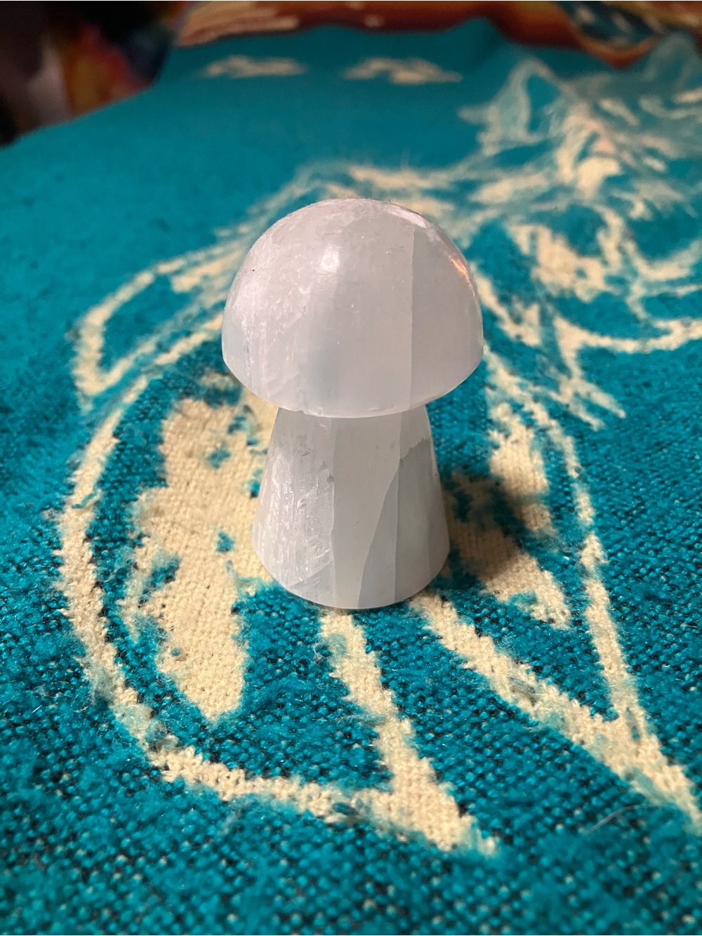 EARTHBOUND Clear Quartz Mushroom Crystal Sculpture NEW